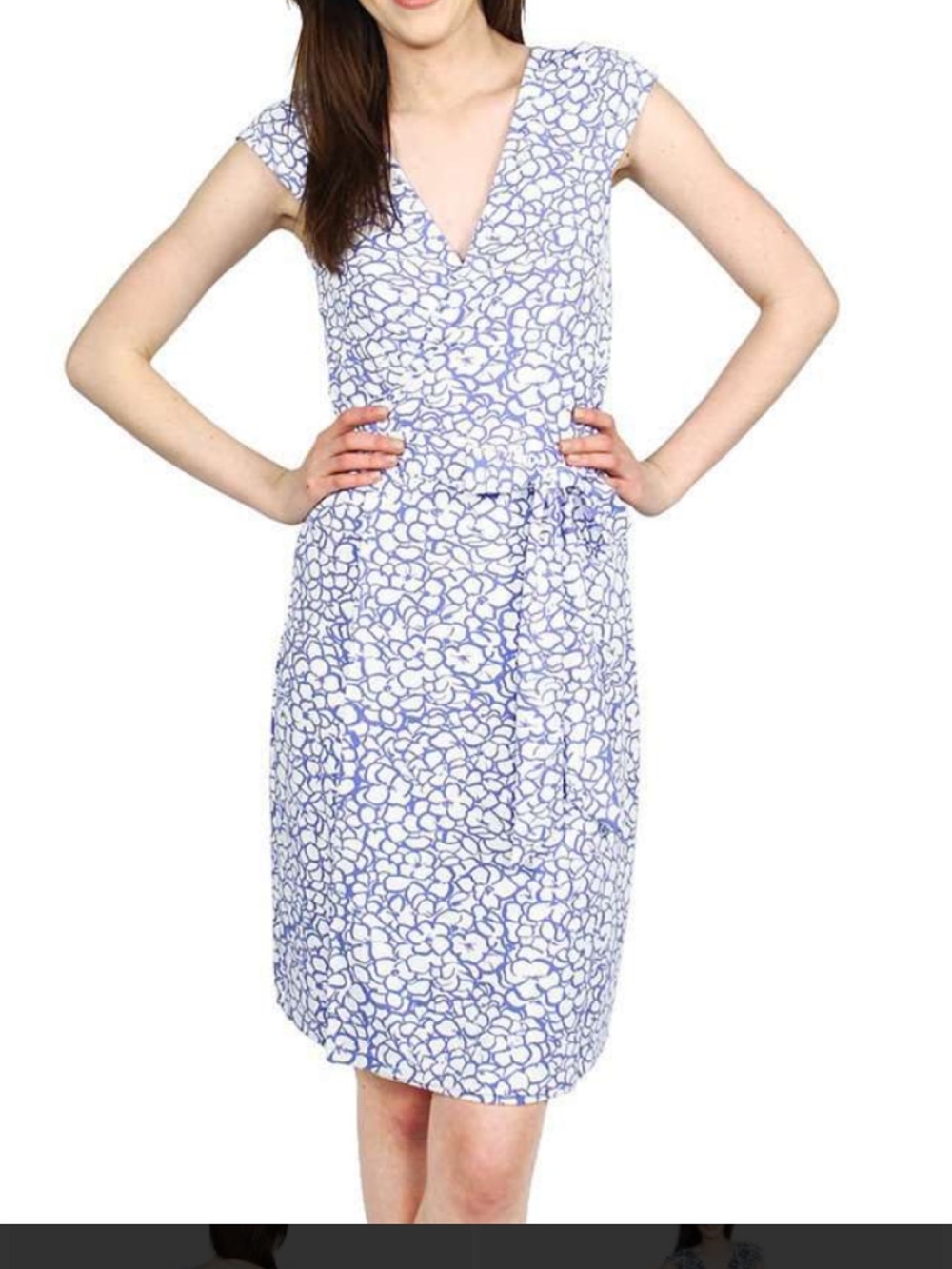 MAHI GOLD Spinnaker Hydrangea Wrap Dress